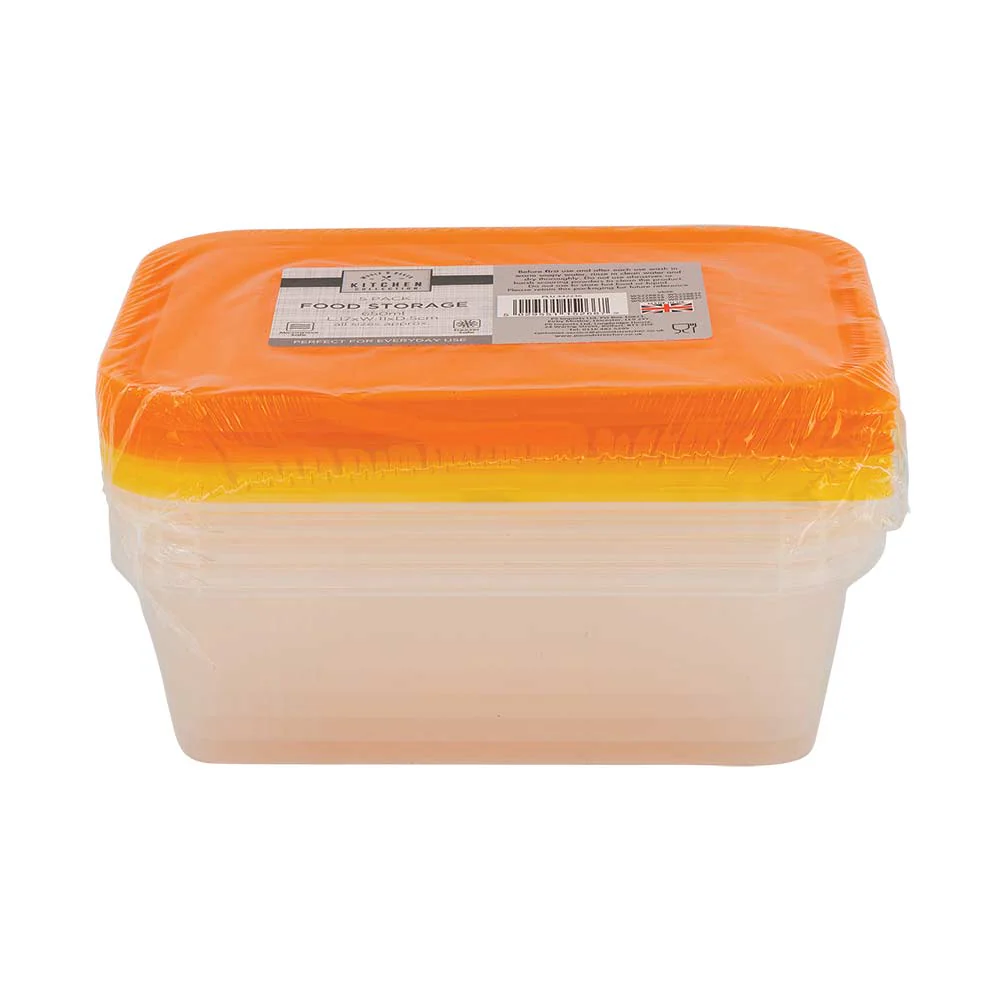Food Containers 650ML 5 Pack - Image 2