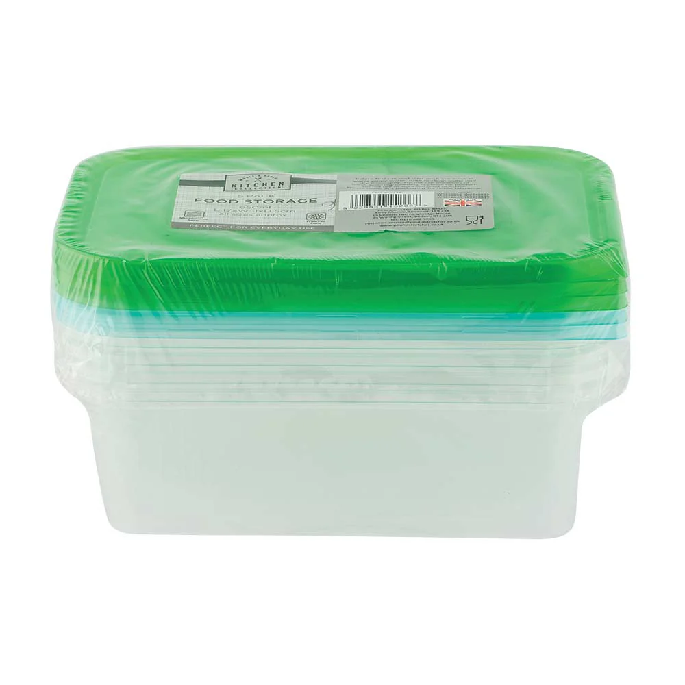 Food Containers 650ML 5 Pack - Image 3