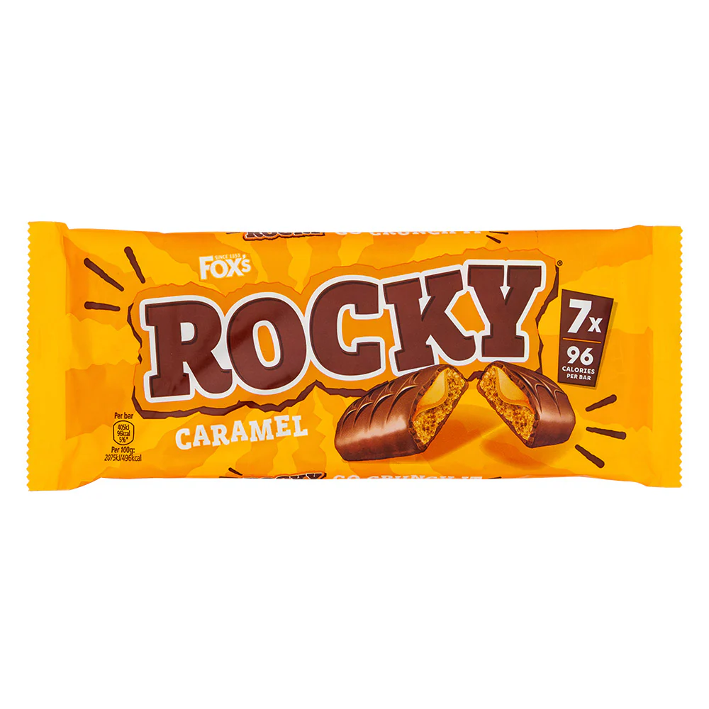 Fox's Rocky Caramel Bars 19g x 7 Pack