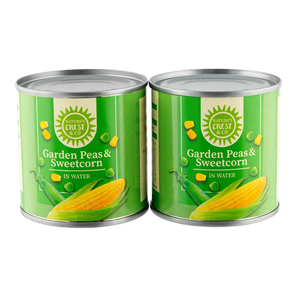 Garden Peas & Sweetcorn In Water 184g x 2