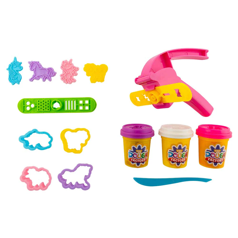 The Dough Factory Glitter Unicorns Modelling Dough Playset - Image 2