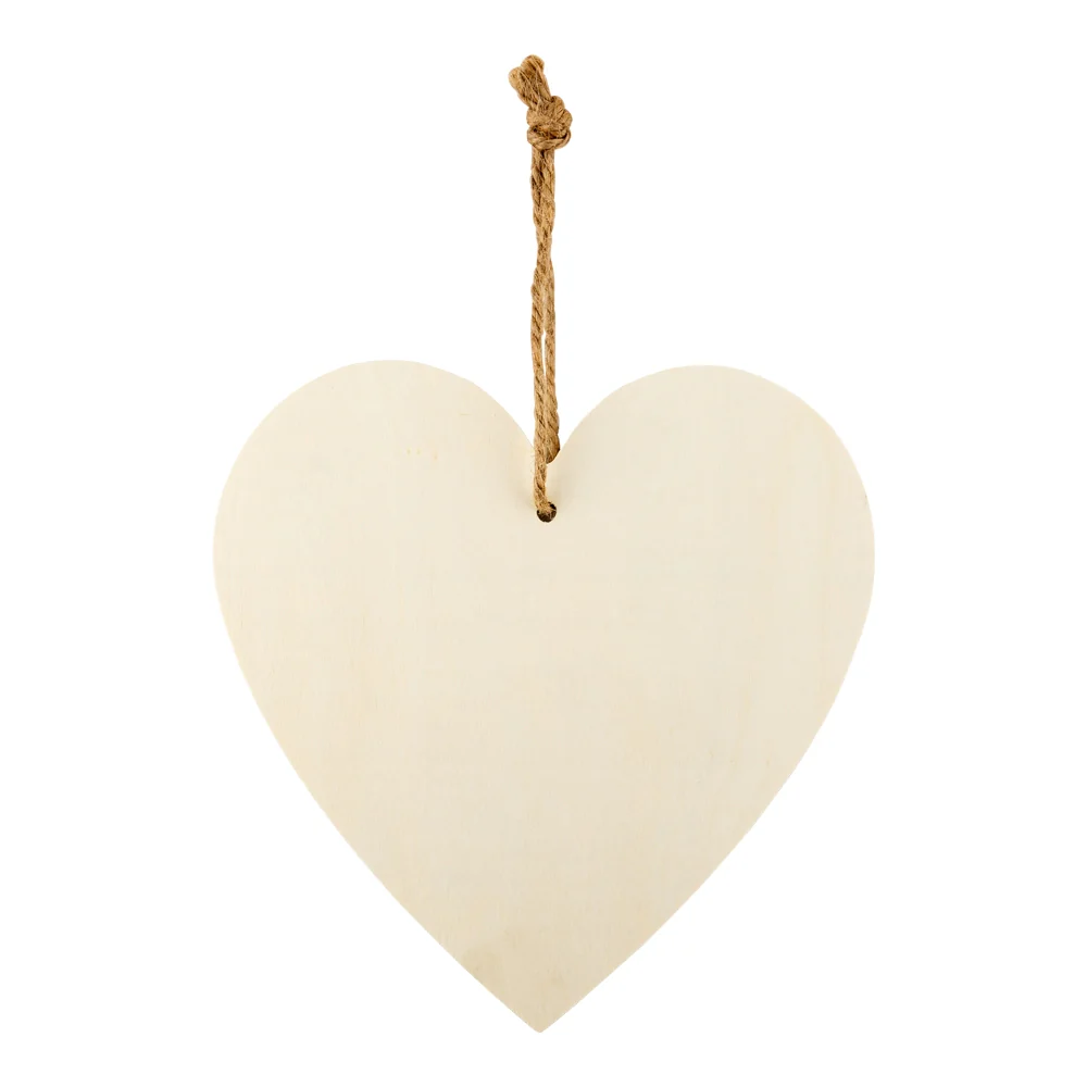 Hanging Wooden Heart Home Decoration