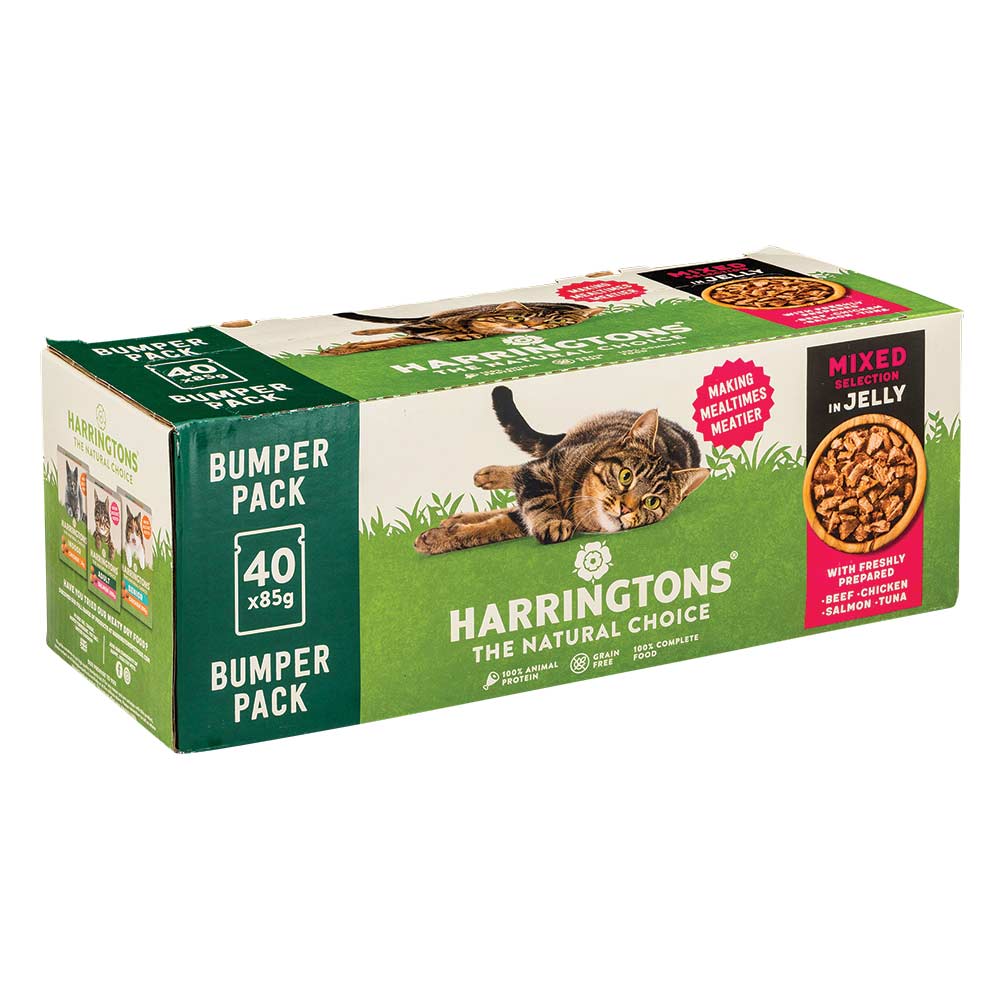 Harringtons Natural Choice Mixed Selection In Jelly Wet Cat Food 85g x 40 Pack - Image 2