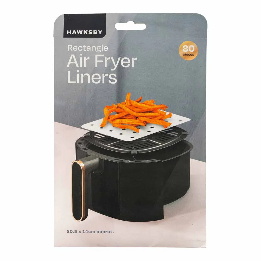 Hawksby Rectangle Air Fryer Liners 80 Pack