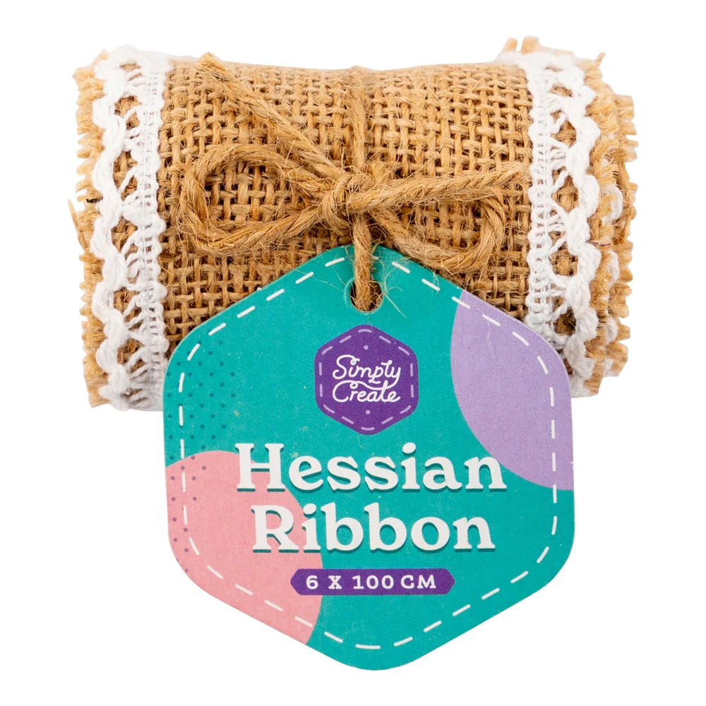 Hessian Ribbon - 6 X 100 Cm