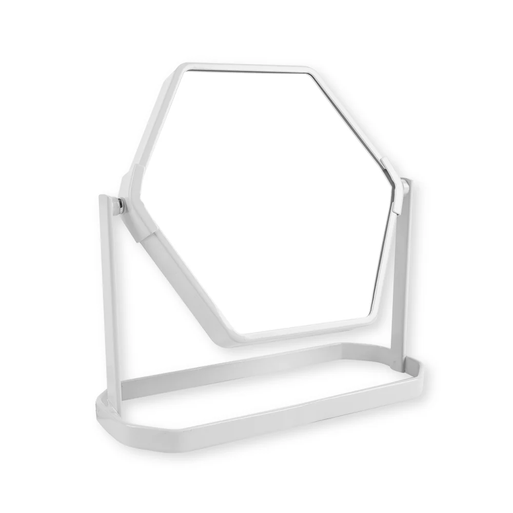 Hexagon Mirror Grey