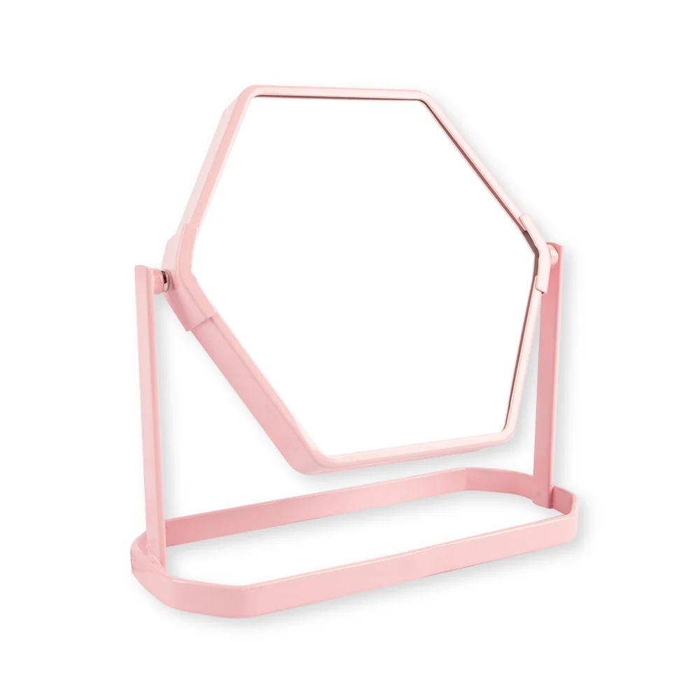Hexagon Mirror Pink