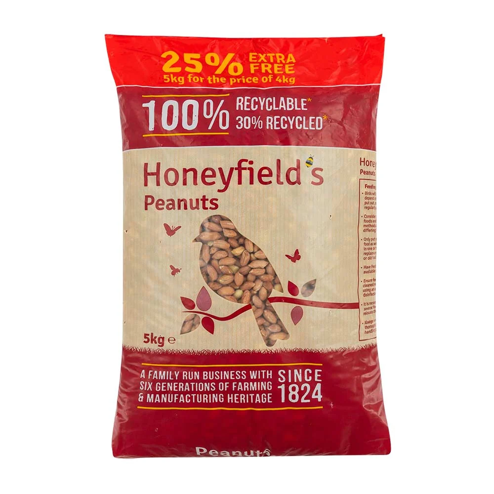 Honeyfield'S Peanuts Wild Bird Feed 5Kg