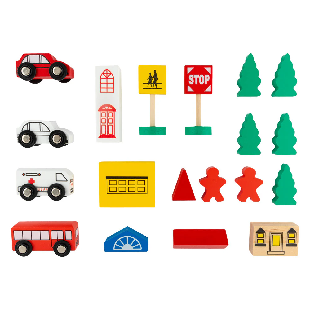 Hoot Wooden City Playset - Image 3
