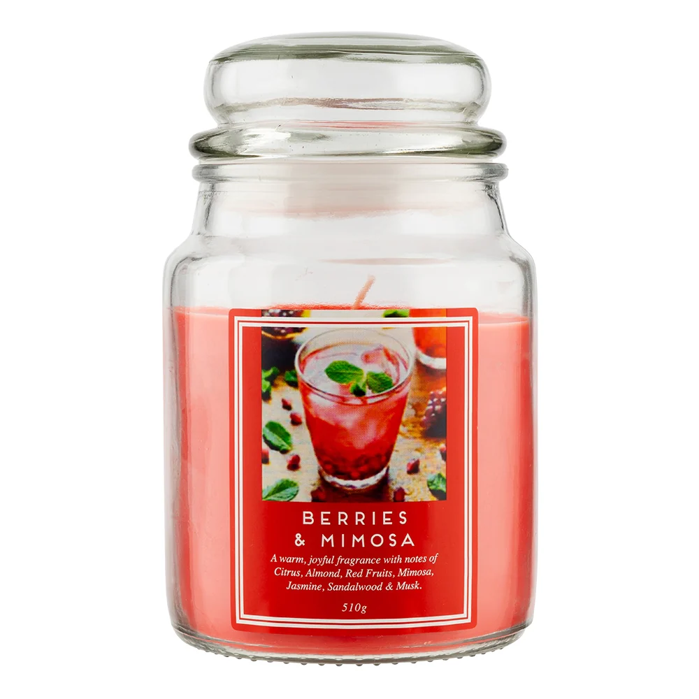 18oz Berries & Mimosa Scented Jar Candle