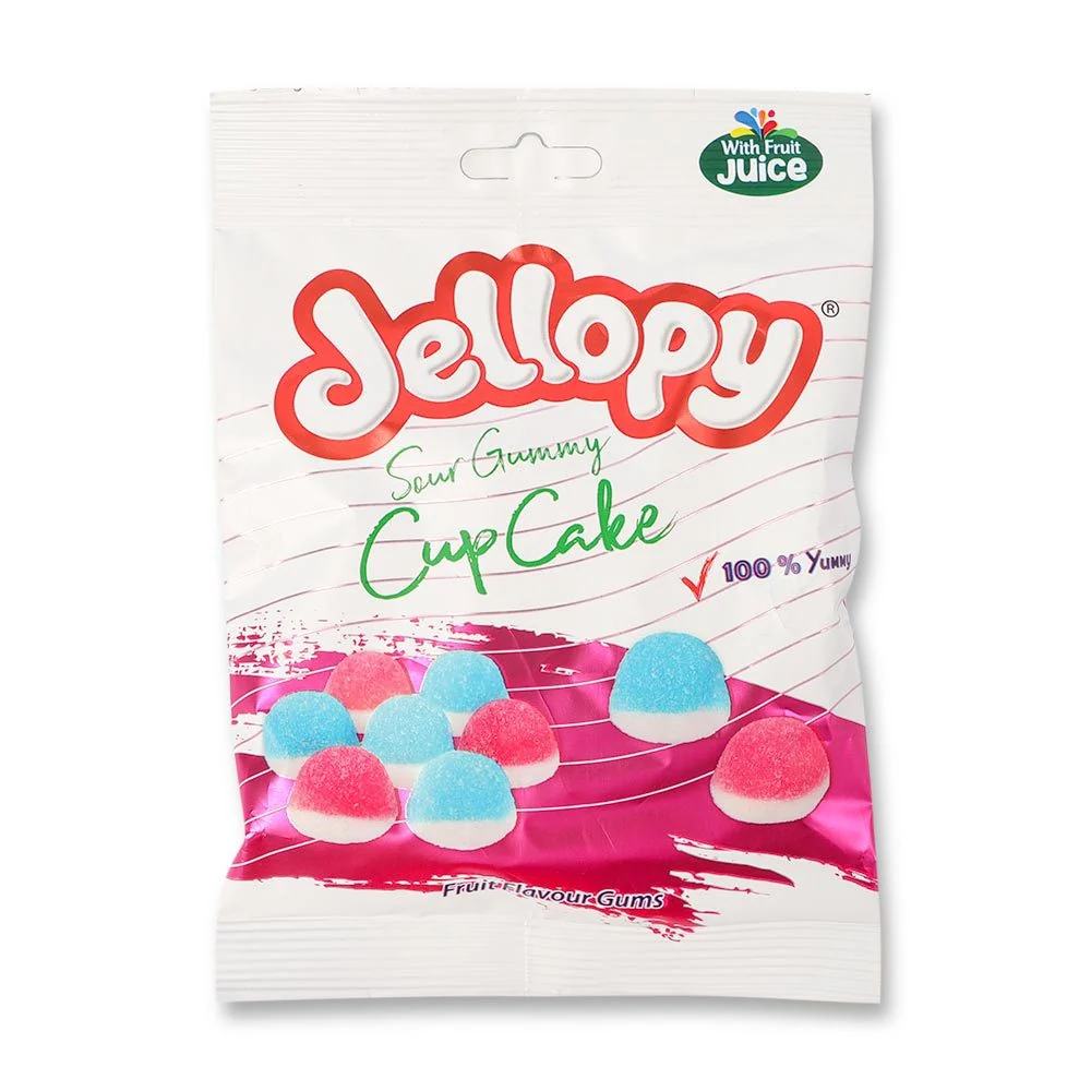 Jellopy Sour Gummy Cup Cake 160g