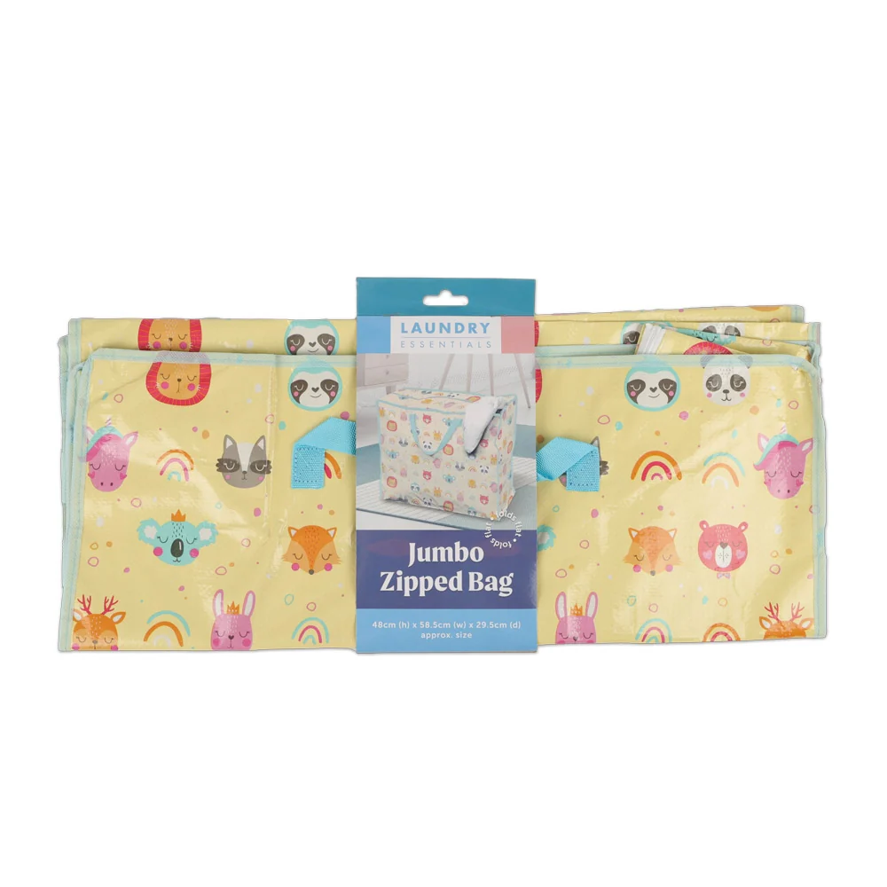 Jumbo Zipped Yellow Laundry Bag