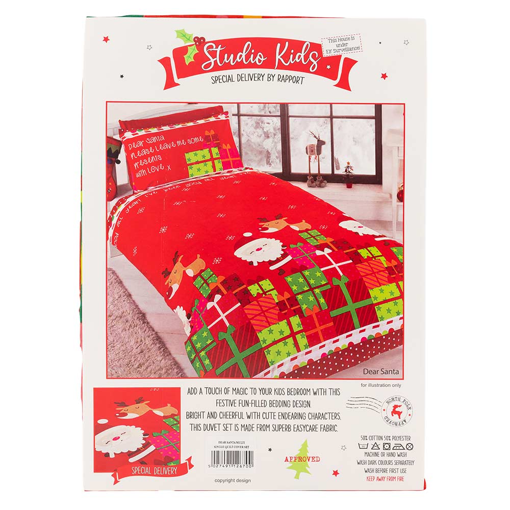 Kids Christmas Duvet Set Single including Pillowcase - Image 6