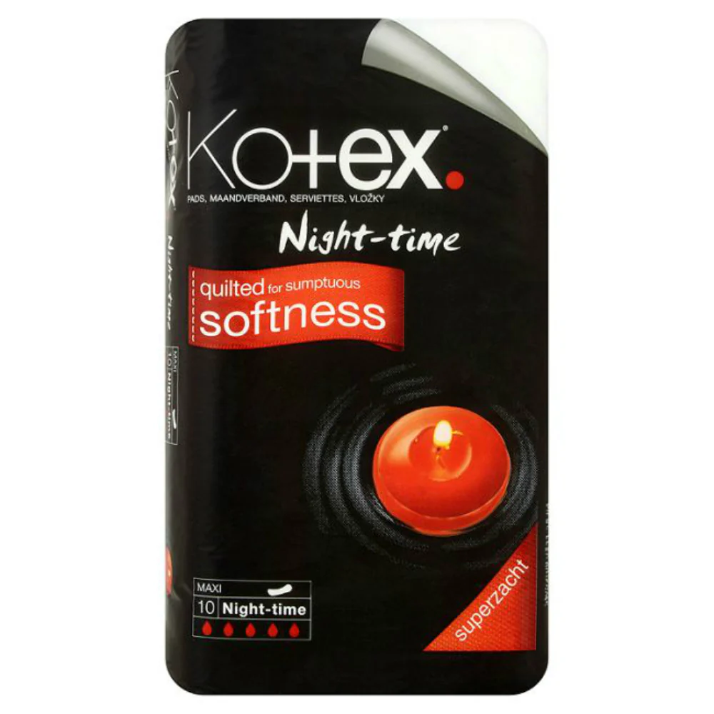 Kotex Maxi Night Time Sanitary Pads 10 Pack