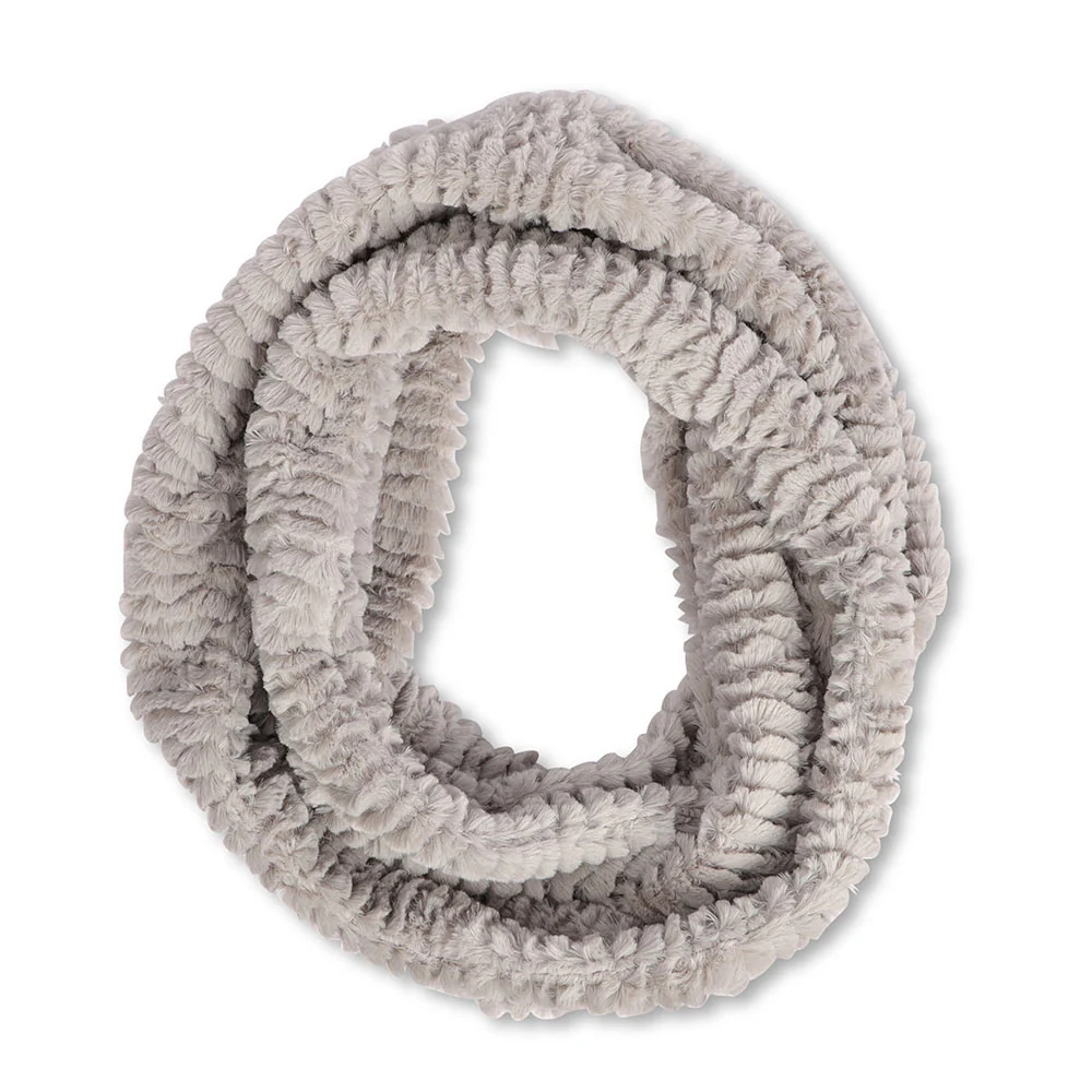 Ladies Grey Faux Fur Snood