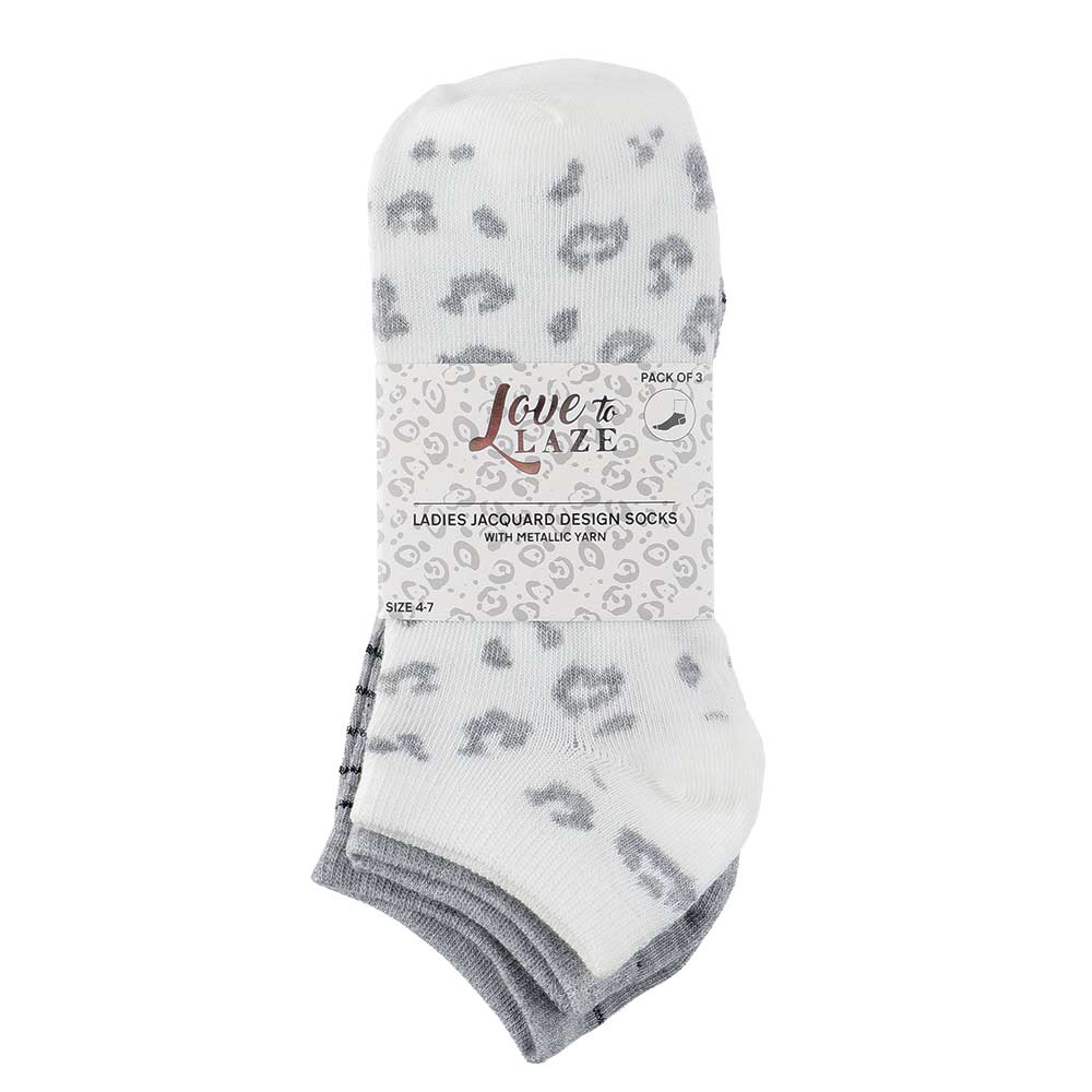 Ladies Jacquard Design Socks - Image 5