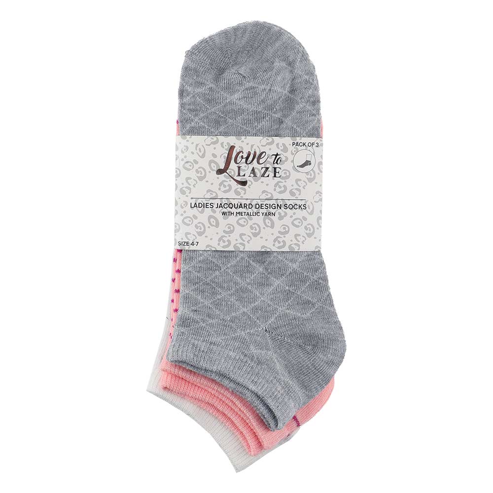 Ladies Jacquard Design Socks - Image 7
