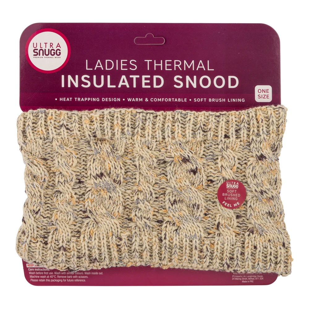 Ladies Lux Thermal Cream Snood