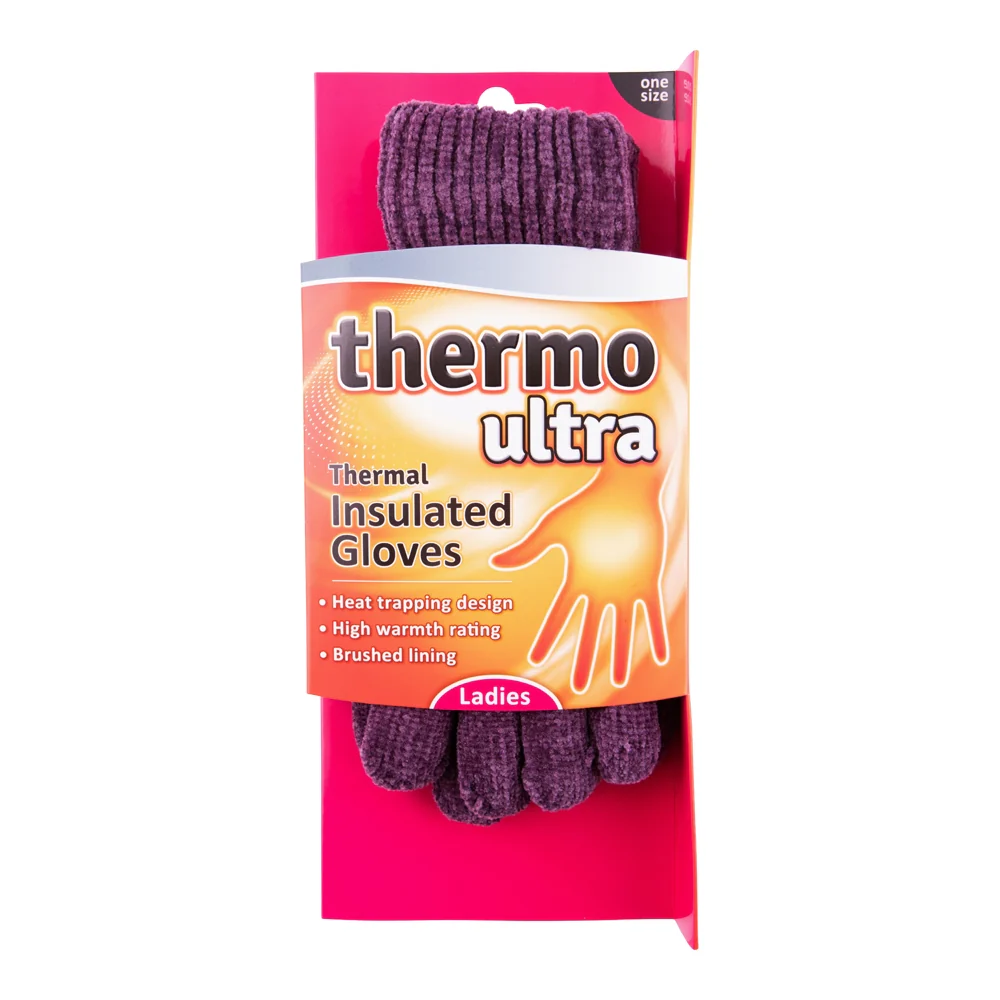 Ladies Purple Thermo Ultra Gloves