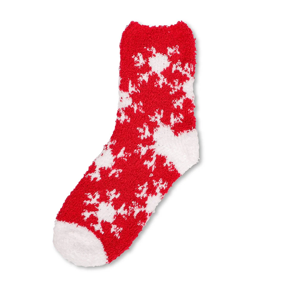 Ladies Red Snuggle Socks