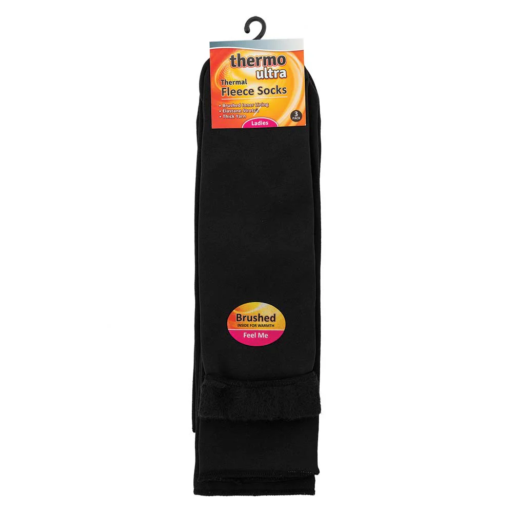 Ladies Ultra Fleece Socks 3 Pack