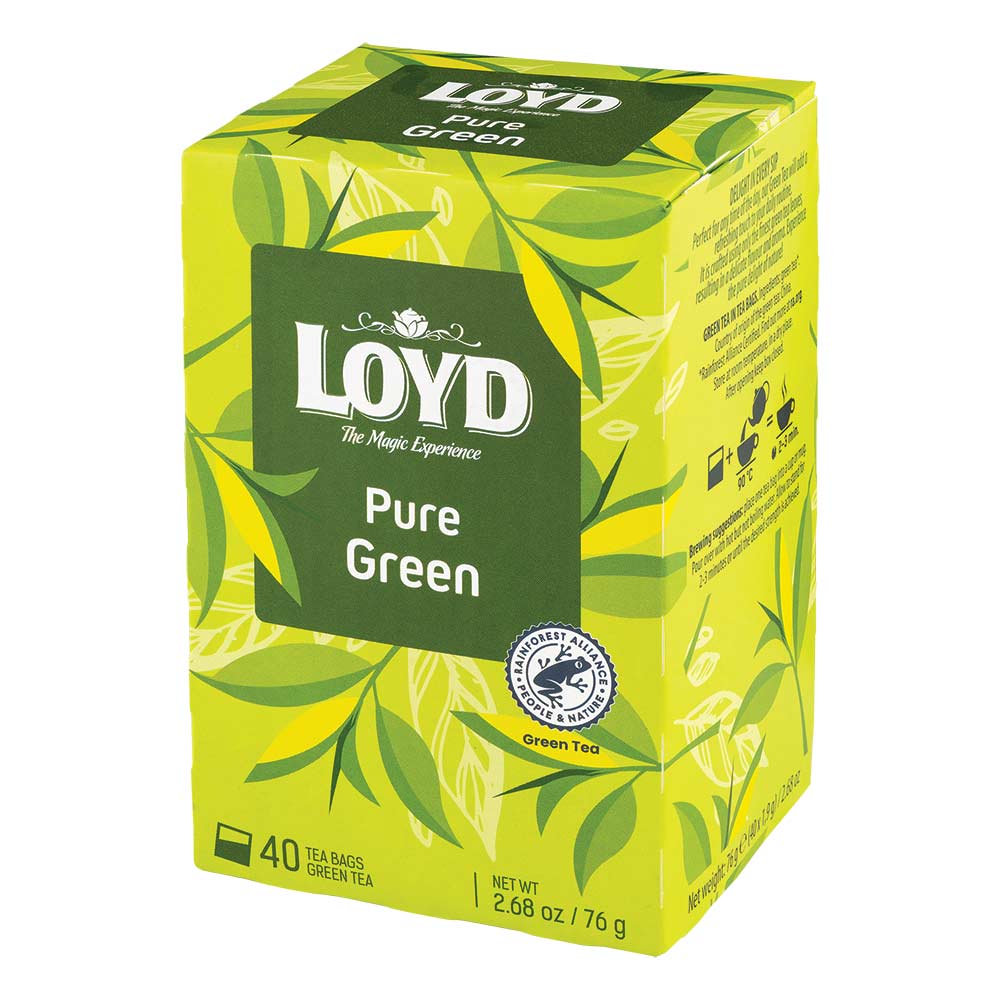 Loyd Tea Bags Pure Green Tea 40 Tea Bags - Image 3