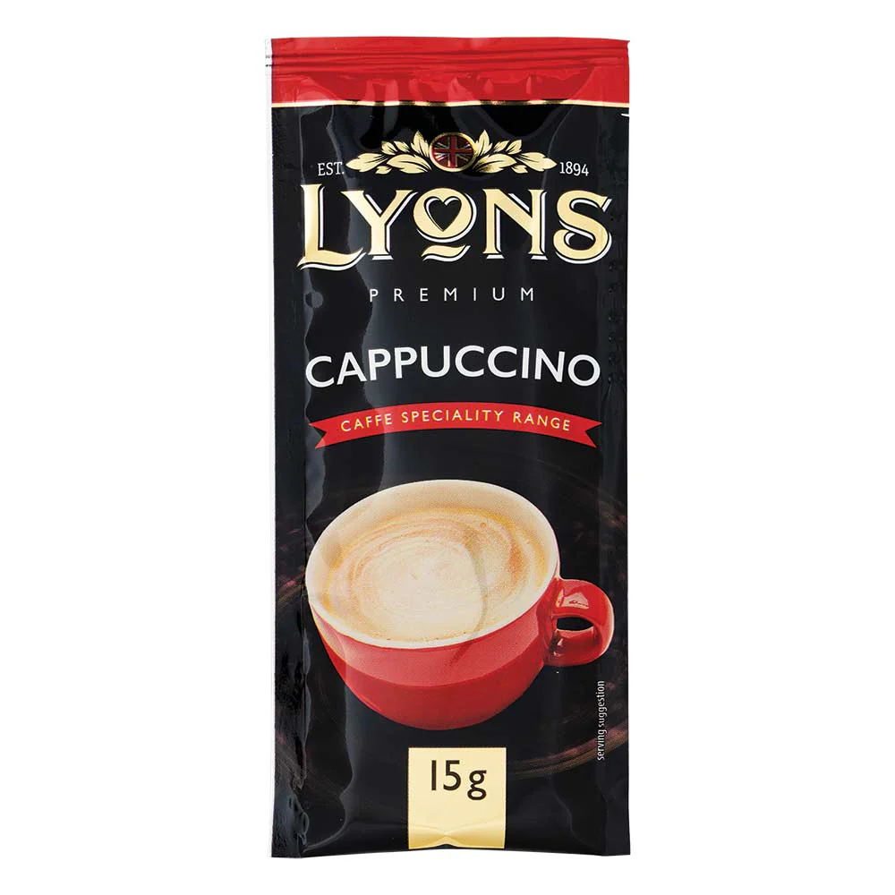 Lyons Premium Cappuccino Sachets 15g x 12 Pack - Image 4