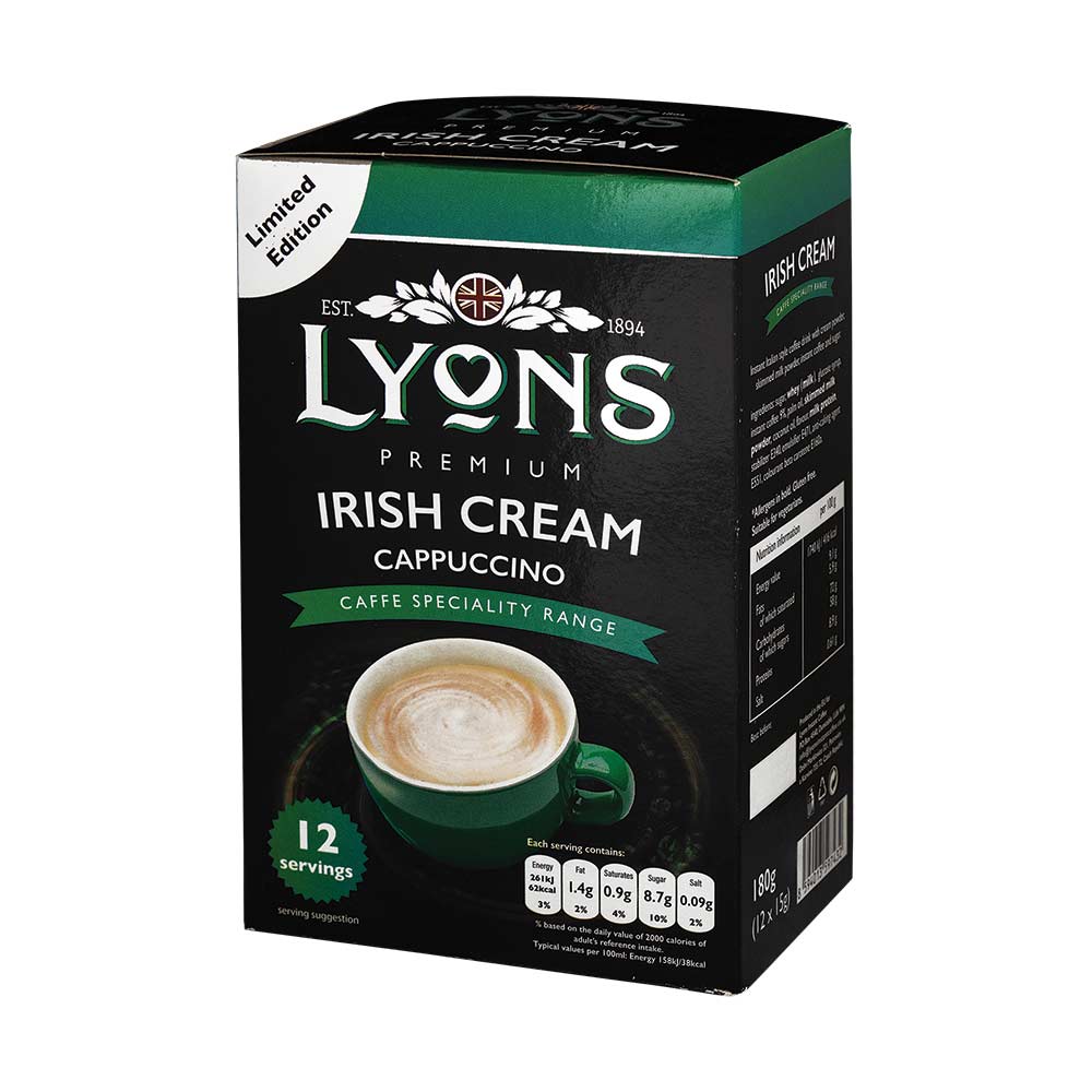 Lyons Premium Irish Cream Cappuccino Sachets 15g x 12 Pack - Image 3
