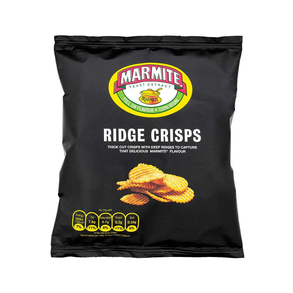 Marmite Ridge Crisps 6 x 25g - Image 3