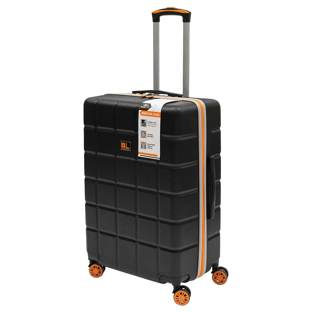 Medium Suitcase Hard Shell - Black 27 Inches