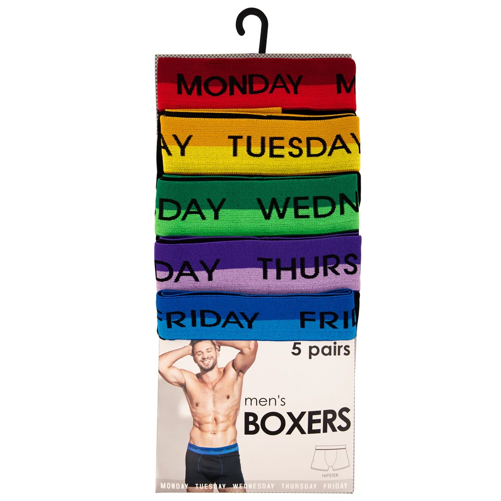 Men'S Day Of The Week Boxers 5 Pack