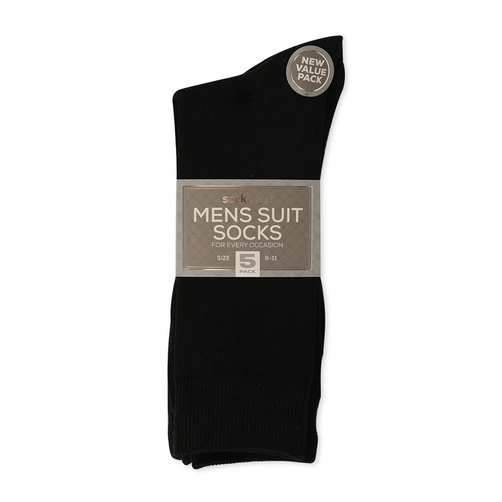 Men'S Suit Socks 5 Pack