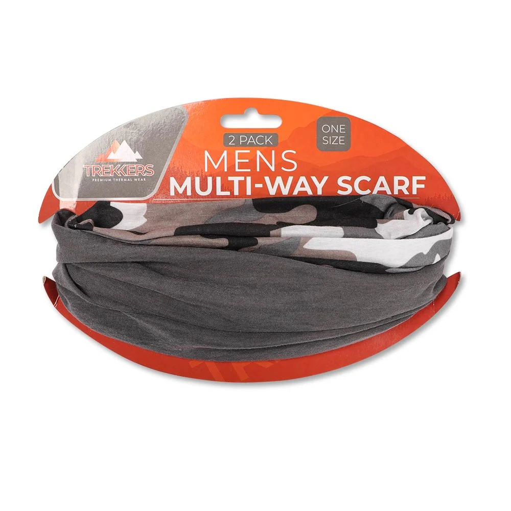 Trekkers Men's Multi-Way Scarf 2 Pack - Image 2