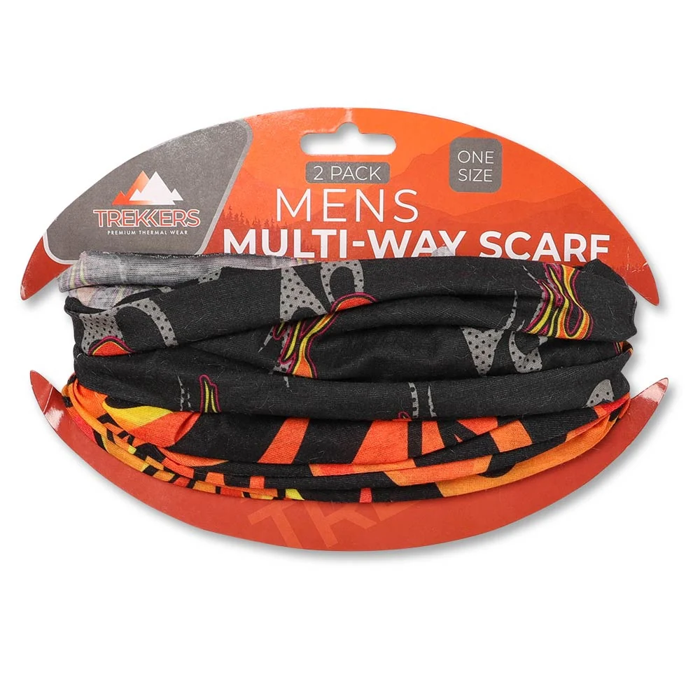 Trekkers Men's Multi-Way Scarf 2 Pack - Image 3