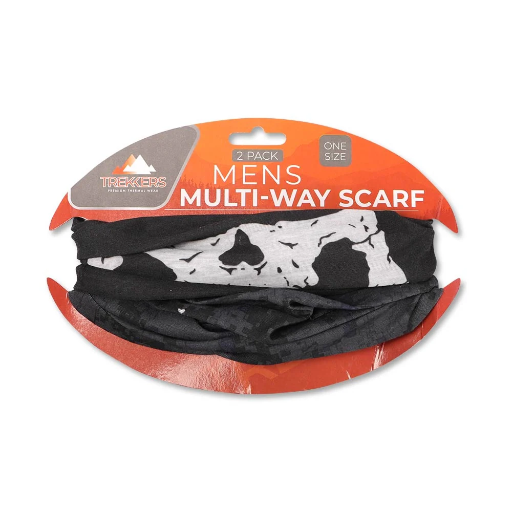 Trekkers Men's Multi-Way Scarf 2 Pack - Image 4