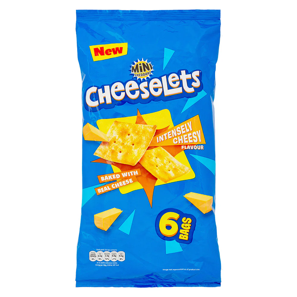 Mini Cheddars Cheeselets Cheesy Flavour 6 x 24.5g