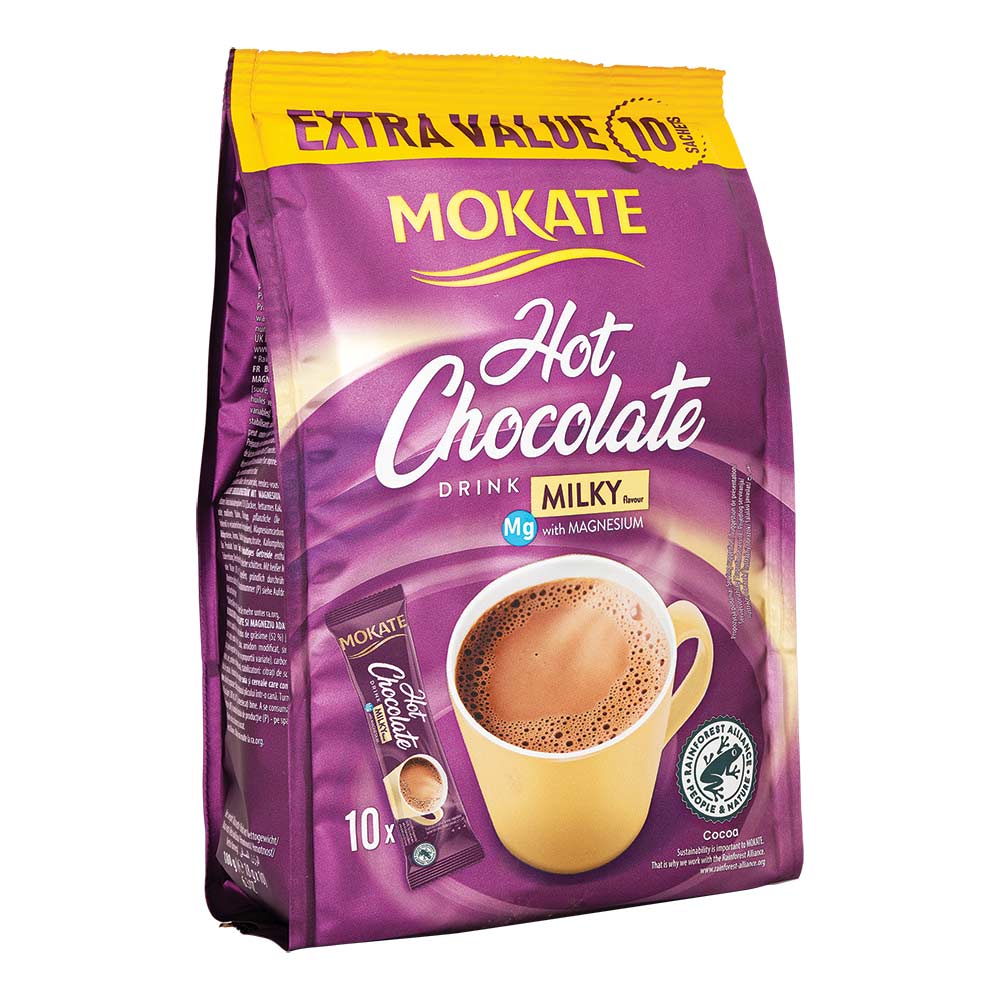 Mokate Hot Chocolate Sachets 18g x 10 Pack - Image 2