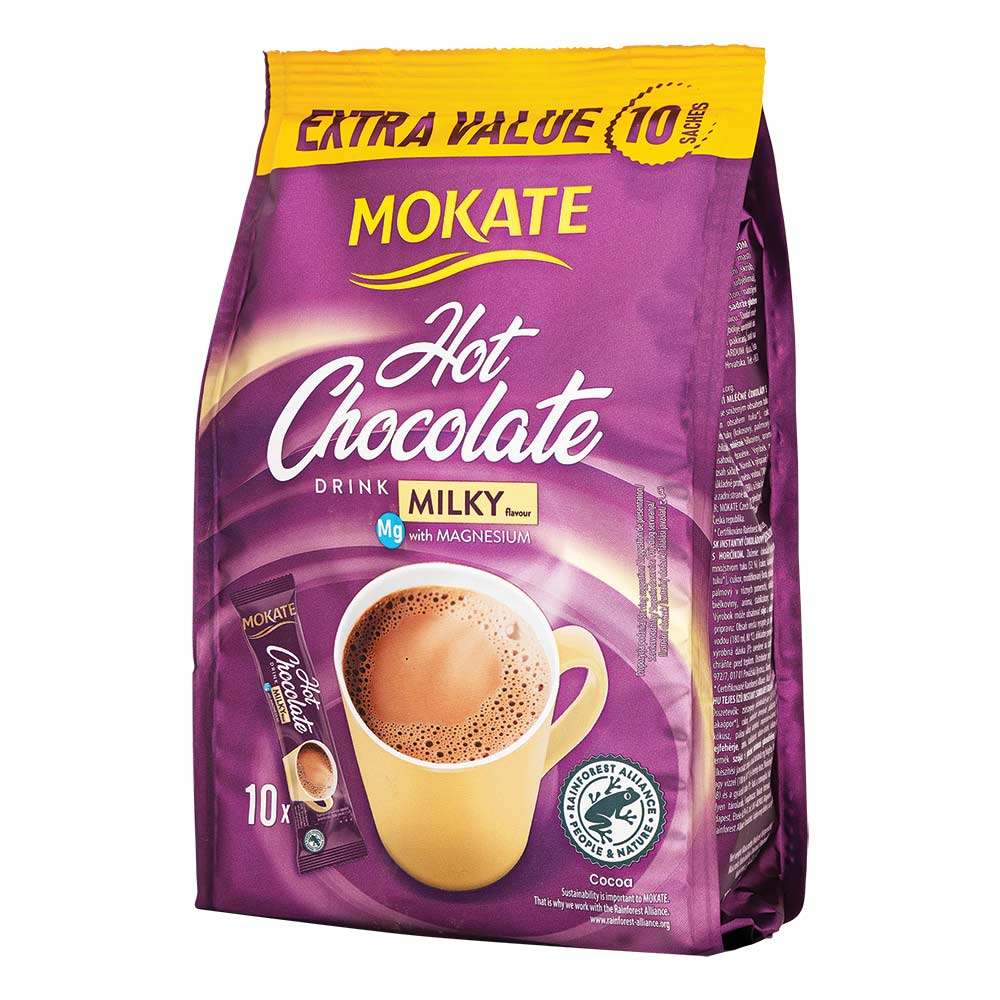 Mokate Hot Chocolate Sachets 18g x 10 Pack - Image 3