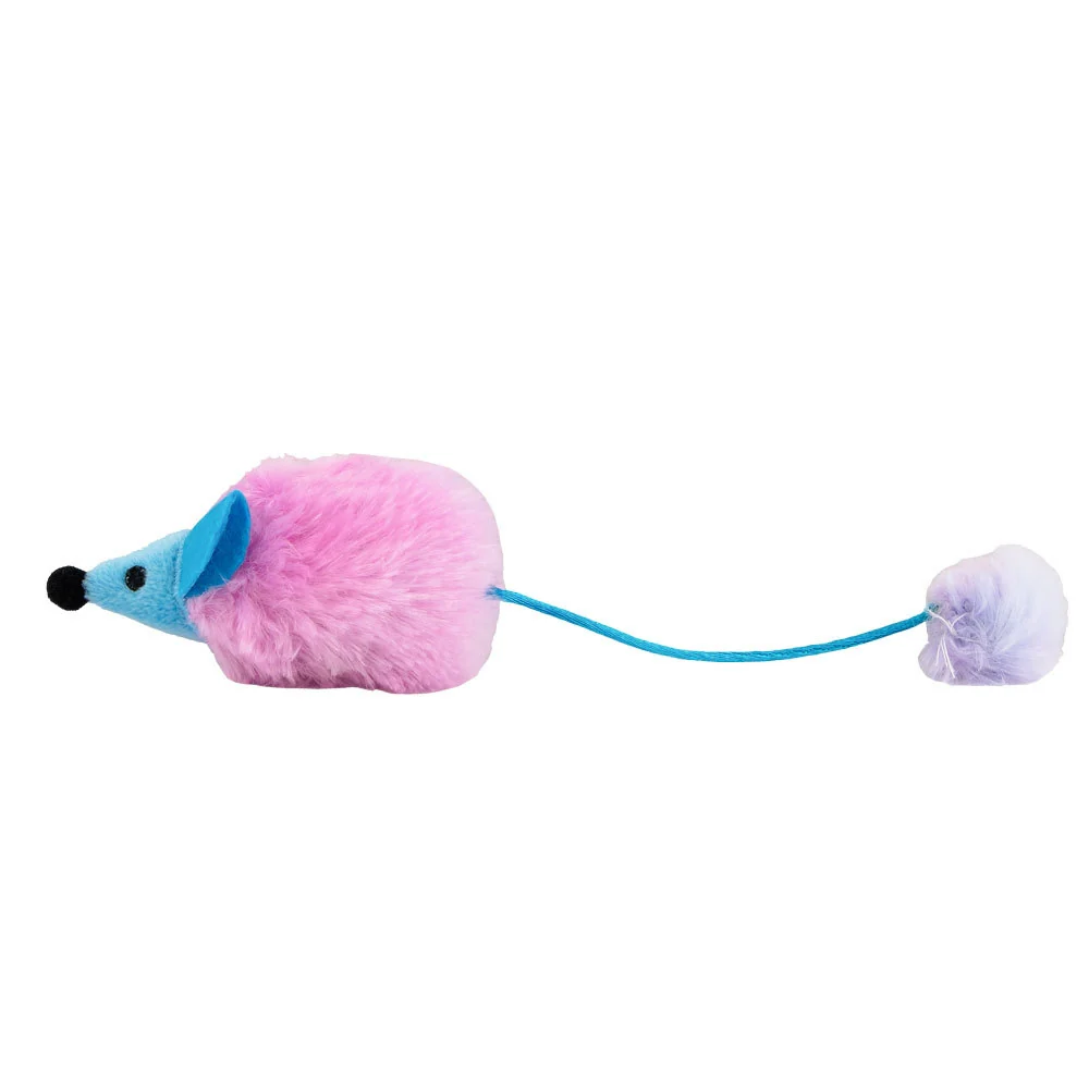Mouse Cat Toy Blue & Pink