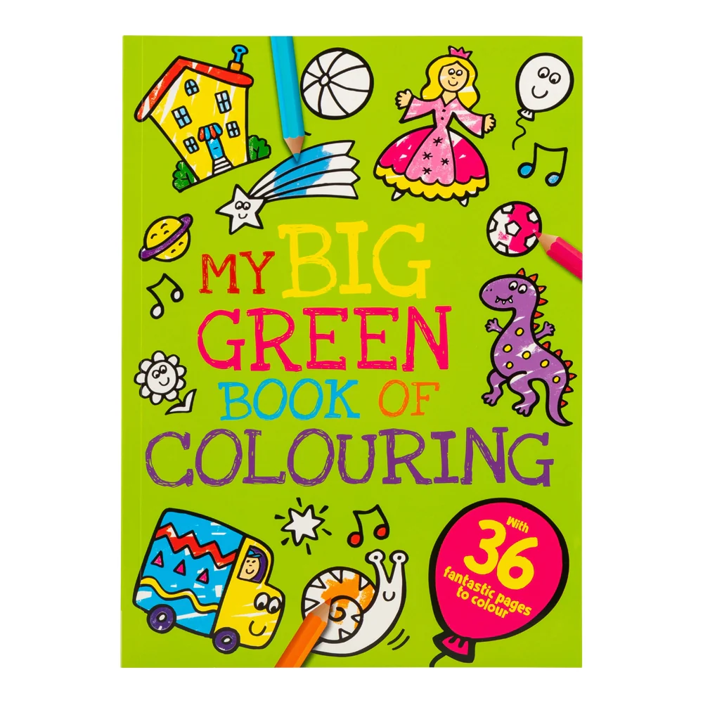 My Big Green Book Of Colouring - 36 Pages