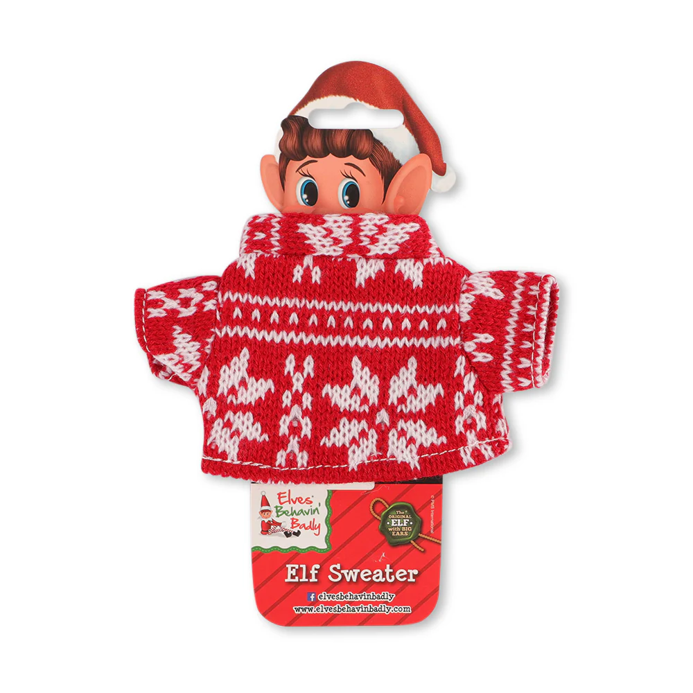 Naughty Elf Deluxe Sweater Outfit for Naughty Elf Toy - Image 2