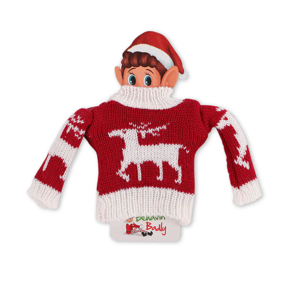 Naughty Elf Deluxe Sweater Outfit for Naughty Elf Toy - Image 3