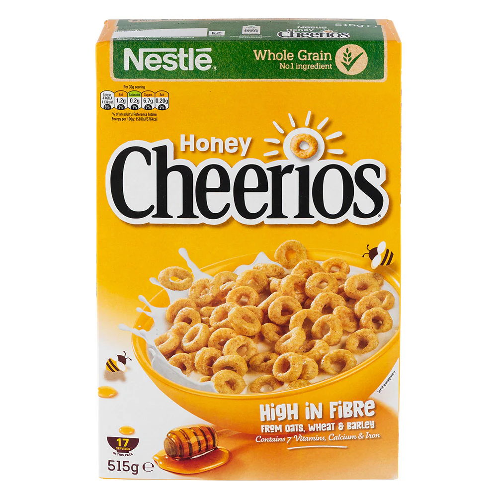 Nestle Honey Cheerios Cereal 515g
