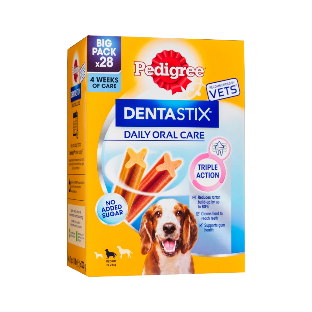 Pedigree Dentastix Daily Oral Care For Medium Dogs 720g (28 Pack)