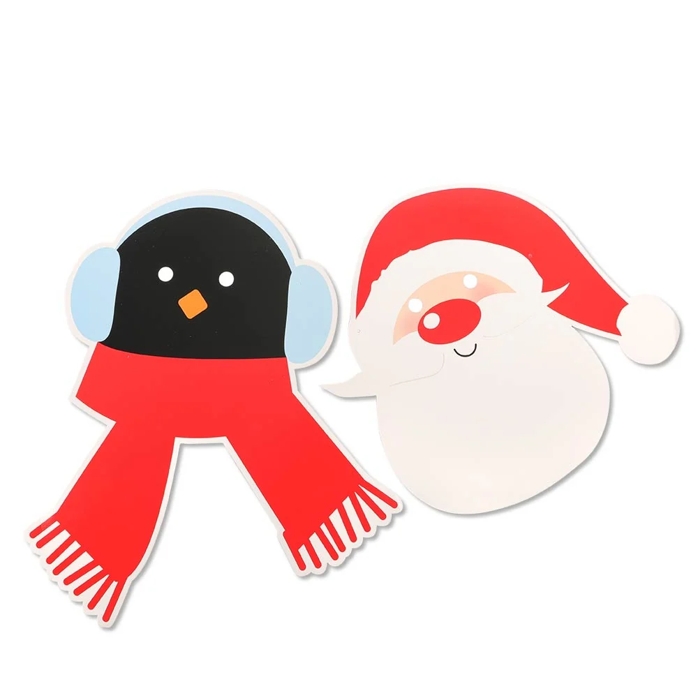 Penguin And Santa Christmas Masks
