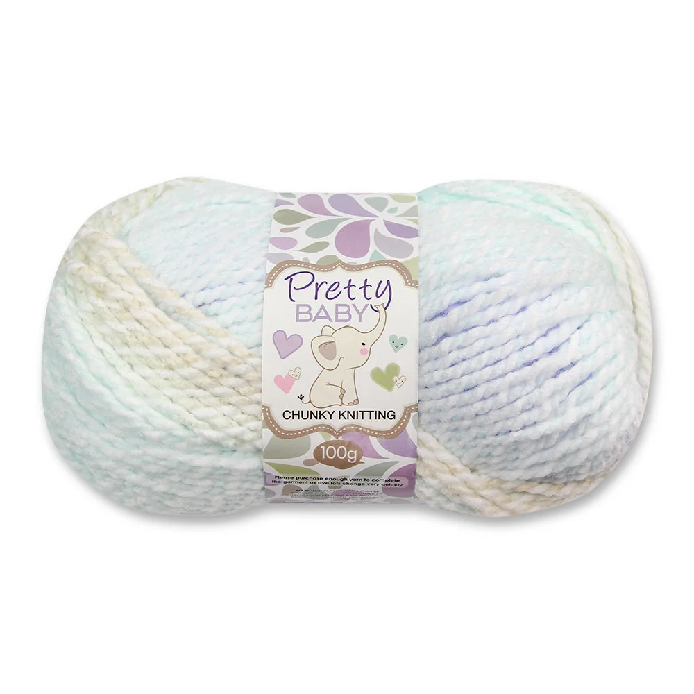 Pretty Baby Chunky Knit Yarn 1X100G Blue