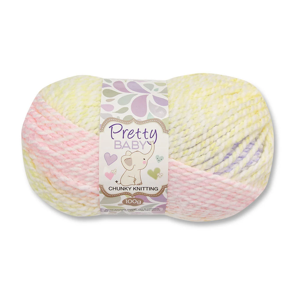 Pretty Baby Chunky Knit Yarn 1X100G Multi