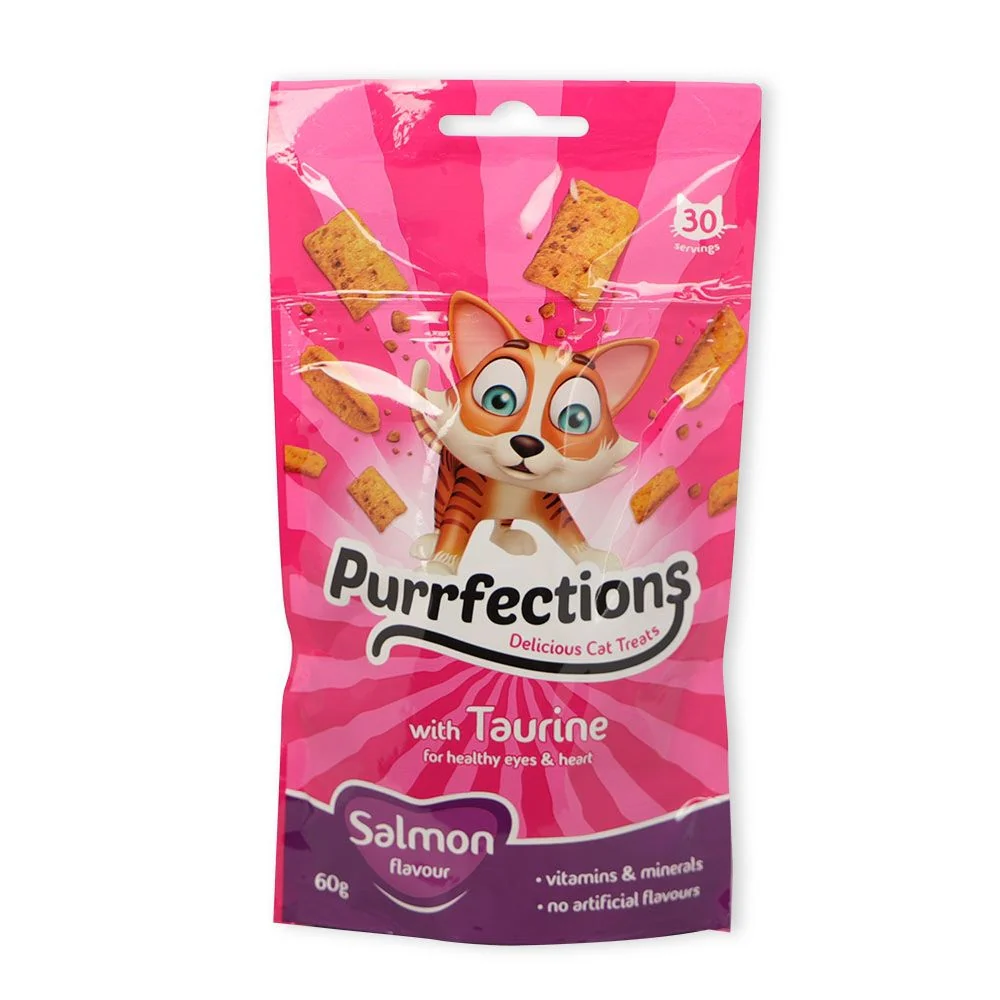 Purrfections Cat Treats with Taurine Salmon 60g