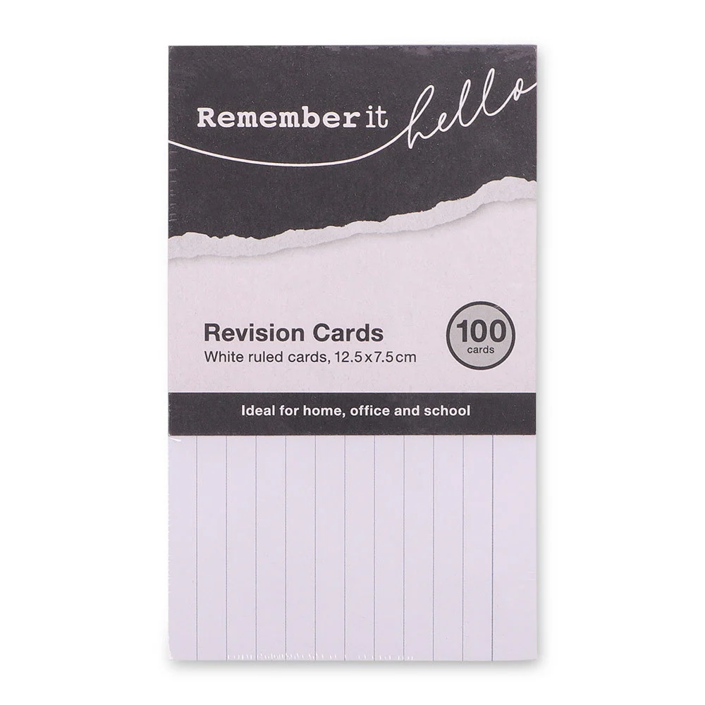 Record Revision Cards 100 Pieces