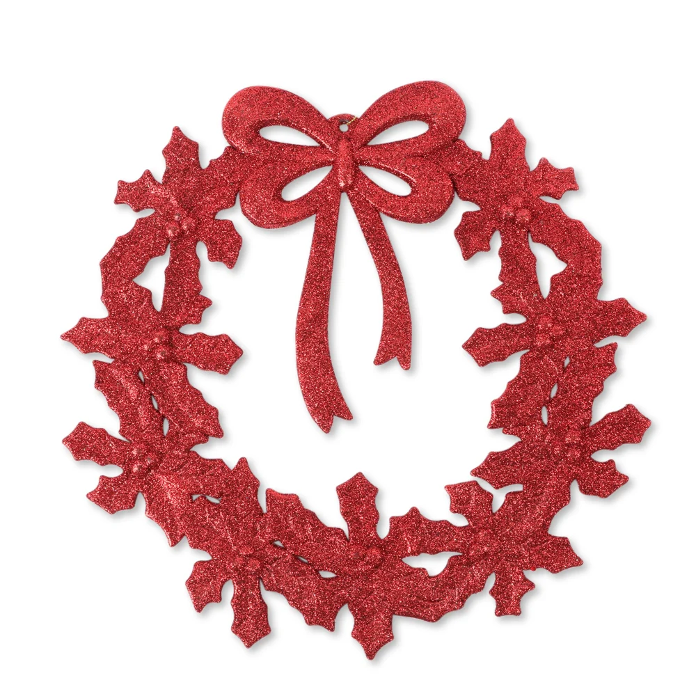 Red Glitter Wreath